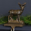 Cast Iron Reindeer Christmas Stocking Holder