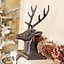 Cast Iron Stag Head Christmas Stocking Holder