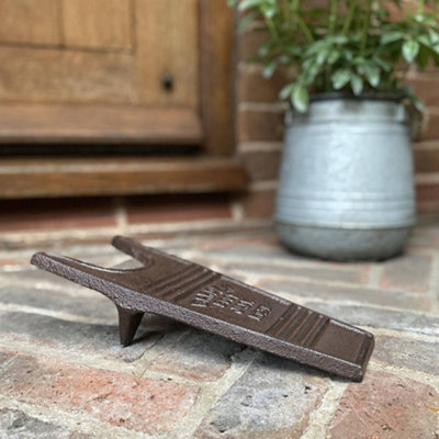 Cast Iron Vintage Style Outdoor Garden Boot Jack - 5