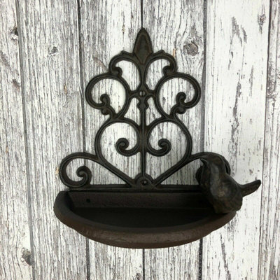 Cast Iron Wall Mounted Bird Feeder - 3