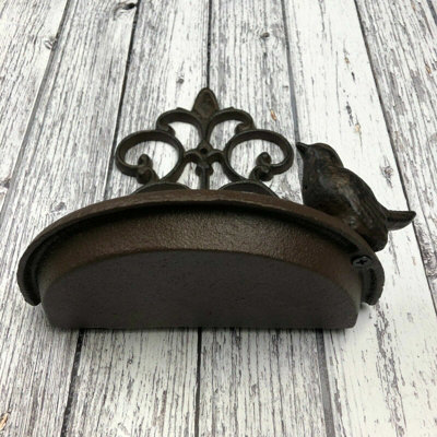 Cast Iron Wall Mounted Bird Feeder - 7
