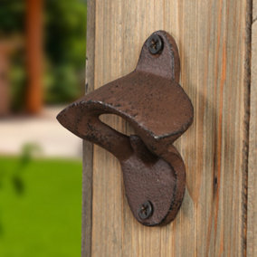 Cast Iron Wall Mounted Bottle Opener Gift for Father's Day