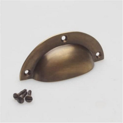 Castelion Brass Plain Drawer Pull,Antique Brass