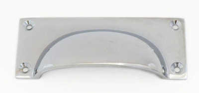 Castelion Chrome Rectangular Drawer Pull