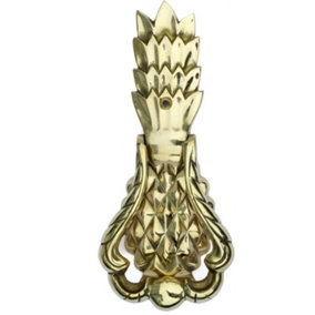 Castelion Small Solid Brass Pineapple Door Knocker