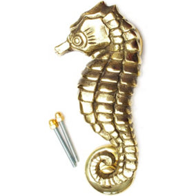 Castelion Solid Brass Seahorse Door Knocker