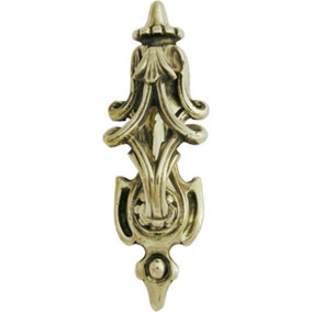 Castelion Solid Brass Victorian Scroll Door Knocker
