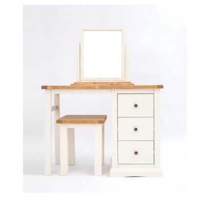 Castelli 3 Drawer Dressing Table Set Brass Knob