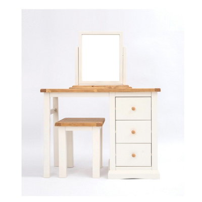 Castelli 3 Drawer Dressing Table Set Wood Knob