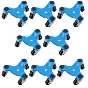 Caster Dolly 3 Wheel Wheeled Moving Dollies for Furniture Removal Handling 8pk