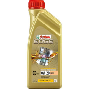 Castrol Edge 0W-20 LL IV 1L Synthetic Engine Oil - Advanced Formula for Superior Performance and Protection