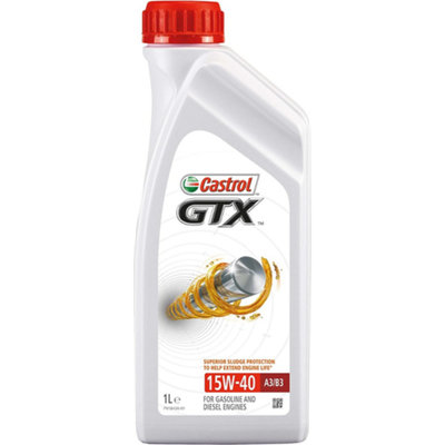 Castrol  GTX Engine Oil 15W-40 A3/B3 1L (Pack of 6)