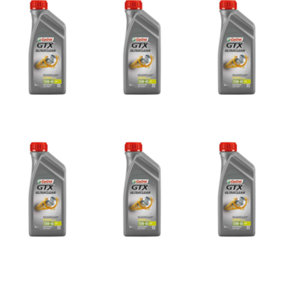 Castrol GTX Ultraclean 10W-40 A/B Engine Oil 1L - Pack of 6