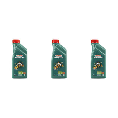 Castrol Magnatec 10w A/B 1L - Advanced Synthetic Blend Engine Oil (Pack of 3)