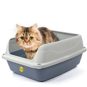 CAT CENTRE BIG Cat Litter Tray - Extra Deep Anti-Spillage Box