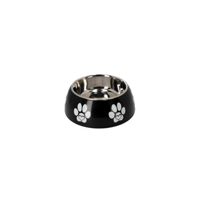 CAT CENTRE FIBI Non-Slip Base Stainless Steel Dry Food Water Black Bowl 0.22L Price Comparisons | Compare The Build