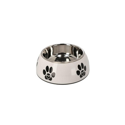 CAT CENTRE FIBI Non-Slip Base Stainless Steel Dry Food Water White Bowl 0.48L Price Comparisons | Compare The Build