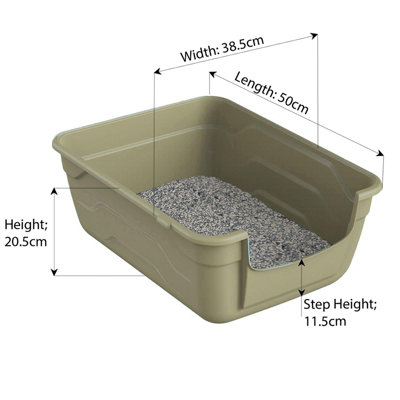 Large cat litter store tray