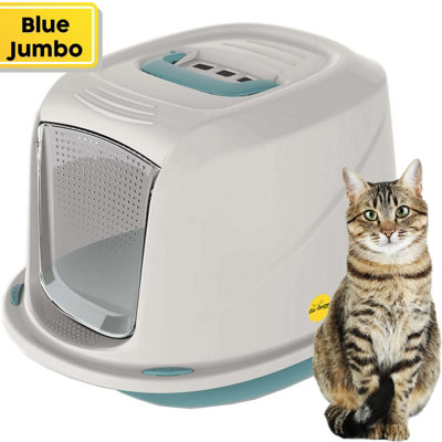 CAT CENTRE Jumbo Blue Galaxy Detachable Hooded Litter Tray with Carbon Filter Price Comparisons | Compare The Build