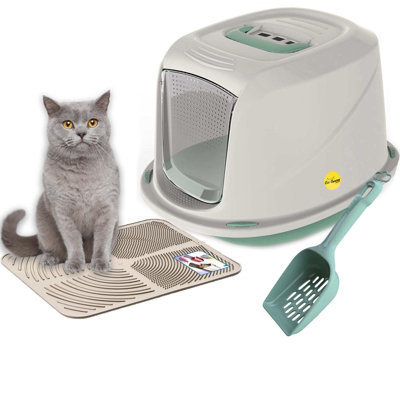 Clean jumbo cat deals pan with hood