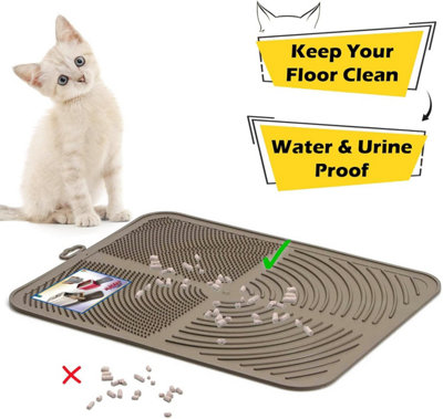 CAT CENTRE Litter Tray Floor BPA-Free Mat Grey - 1
