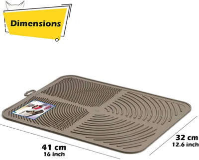 CAT CENTRE Litter Tray Floor BPA-Free Mat Grey - 5