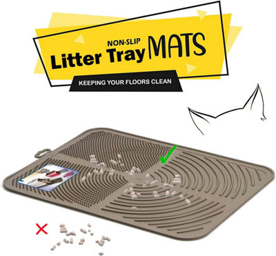CAT CENTRE Litter Tray Floor BPA-Free Mat Grey - 6