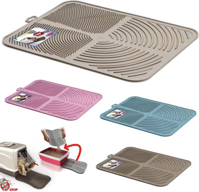 CAT CENTRE Litter Tray Floor BPA-Free Mat Grey