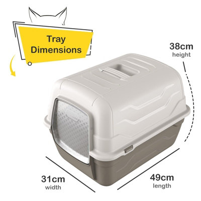 Hooded sifting litter box new arrivals