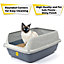 CAT CENTRE Medium Cat Litter Tray - Extra Deep Anti-Spillage Box