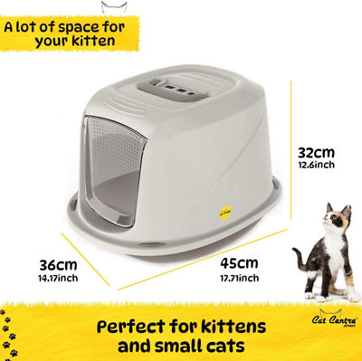 Small cat litter box discount