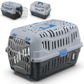 CAT CENTRE Pet Carrier Transporter Cage Spark Blue