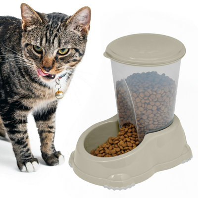 CAT CENTRE Smarty Bowl Snacker 1.5L Dry Food Feeder Dispenser Grey