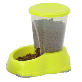 CAT CENTRE Smarty Bowl Snacker 1.5L Dry Food Feeder Dispenser Yellow