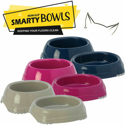 CAT CENTRE Smarty Yellow Pet Bowls 0.2L (Set of 2)
