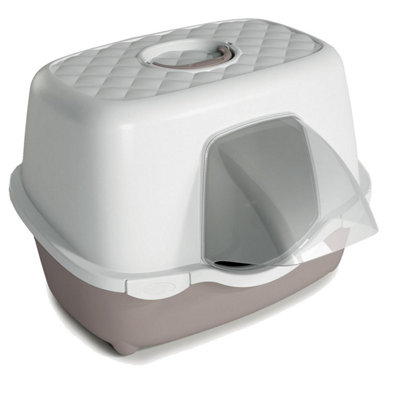 CAT CENTRE Waterproof Grey Jumbo 56cm Tunnel Entry Hooded Outdoor Cat Litter Tray Price Comparisons | Compare The Build