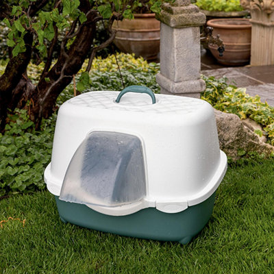 Open air cat cheap litter box