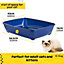 CAT CENTRE XL Jumbo 56cm Open Litter Tray with Rounded Corners in Dark Grey