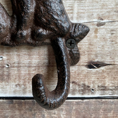 Octopus Wall Hook Rack in Cast Iron