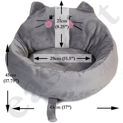 Grey shop kitten bed