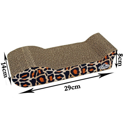 Cat Kitten Cardboard Corrugated Scratcher Scratching Pad Sofa Bed Board Mat 2pcs