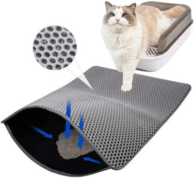 Diy cat litter mat best sale