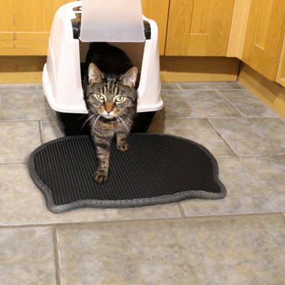 Cat Litter Tray Mat Cat Design Non Slip