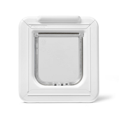 Cat Mate Elite Microchip Cat Flap with Timer Control - White (355W)