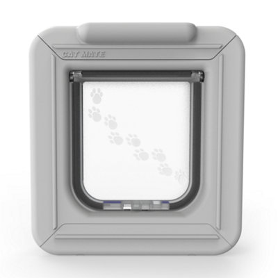 Cat Mate Elite Microchip Cat Flap with Timer Control White 355W