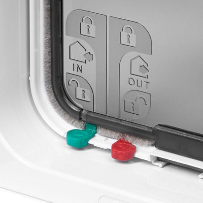 Cat Mate Large Lockable Cat Flap - White - 221W