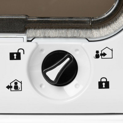 Cat Mate Microchip Cat Flap with 4-Way-Lock - White (360W)