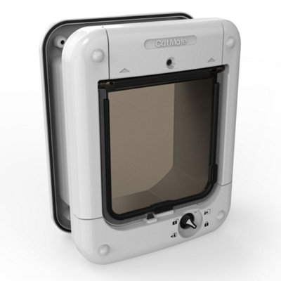 Cat Mate Microchip Cat Flap with 4-Way-Lock - White - 360W - 8