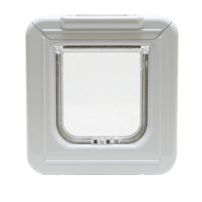 Cat Mate White Elite I.D. Disc Cat Flap with Timer Control (305W)