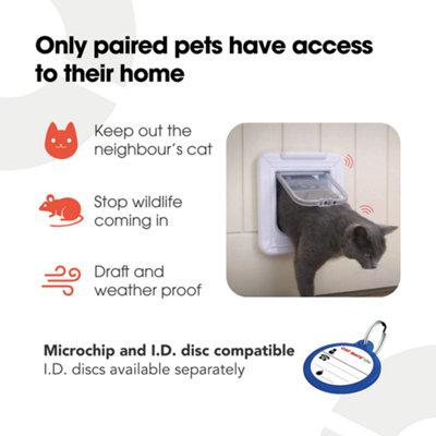 Pet mate cat outlet mate microchip cat flap